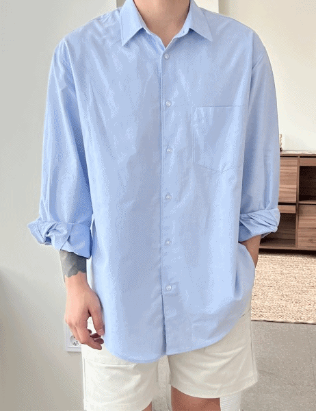 LV 오버핏 옥스포드 셔츠 (3color)